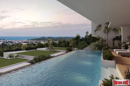 Modern Three Bedroom Tropical Pool Villas with Sea Views for Sale in Mai Khao