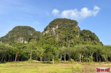 2 rai 1 Ngan of stunning mountains surround this land plot for sale in Nong Thale, Krabi