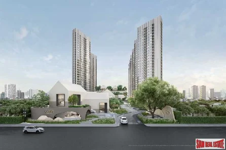 New High-Rise Condo Community with Excellent Facilities and Fully Furnished at Ratchada-Rama 9 - 2 Bed Units