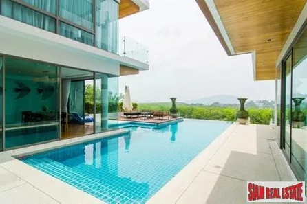 Modern 5 Bedroom Pool House with Great Sea-Views For Sale at Rawai, Phuket