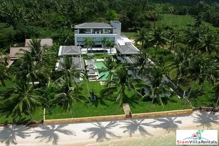 Ultra Modern Beachfront Pool Villa Available with Three or Five Bedrooms in Taling Ngam, Samui
