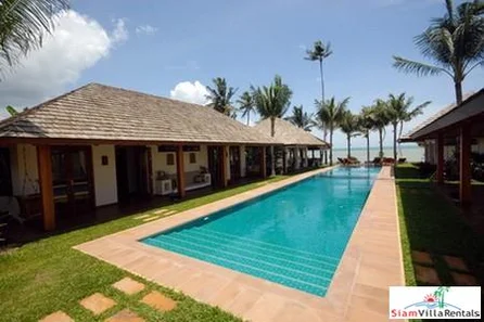 Relaxed Beachfront Pool Villa Available with Three or Six Bedrooms in Plai Laem, Samui