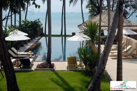 Modern Beachfront Pool Villa Available with Three or Four Bedrooms in Lipa Noi, Samui