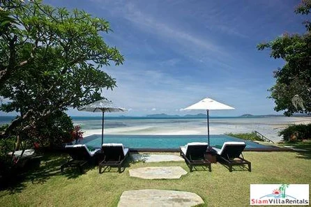 Chic Rustic Pool Villa with Three or Five Bedrooms on a Secluded Beach at Laem Set, Samui