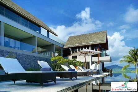 Ultra Modern Sea View Pool Villa with Six Bedrooms in Bophut, Samui