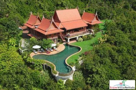 Thai Style Sea View Pool Villa with 1-4 Bedrooms in Plai Laem, Samui