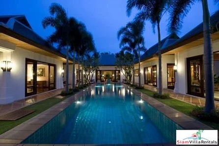 Grand Three or Five Bedroom Pool Villa in a Beachfront Resort at Maenam, Samui