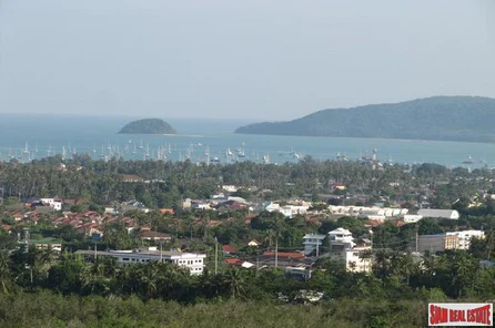 Large Sea View Plot (1.8 Rai) in Hills above Chalong