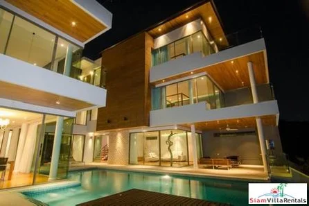 Grand See Through Villa | Modern Luxury Six-Bedroom Pool Villa in Rawai for Holiday Rental