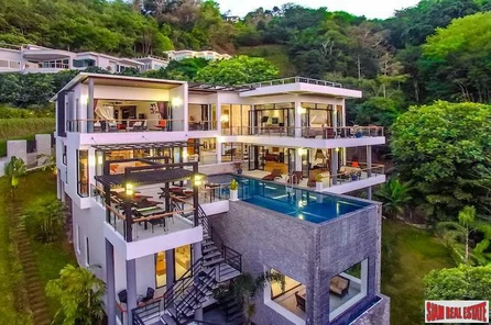 Exclusive, Ultra-Modern Six-Bedroom Sea View Pool Villa for Sale in Bang Tao