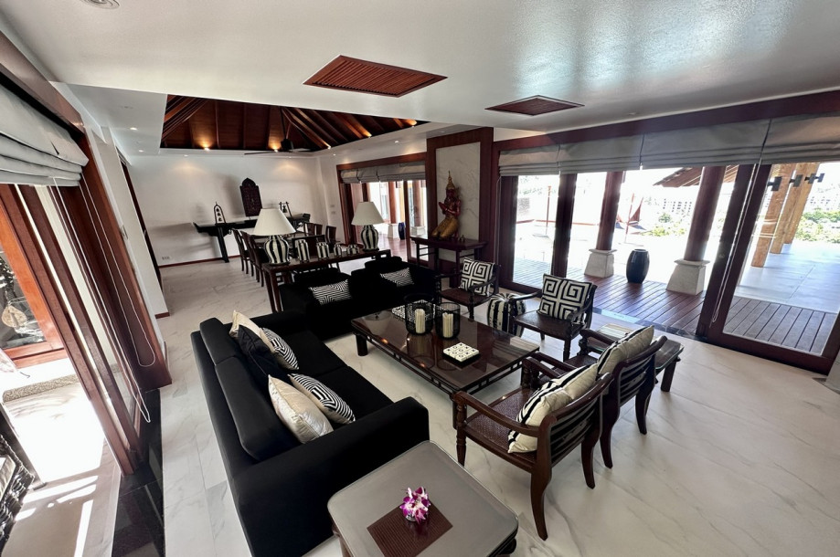 Luxurious 5 Bed 5 Bath Villa For Rent in the Baan Thai Surin Hill Estate | Baan View Talay | Sea View Zenith Villa-43