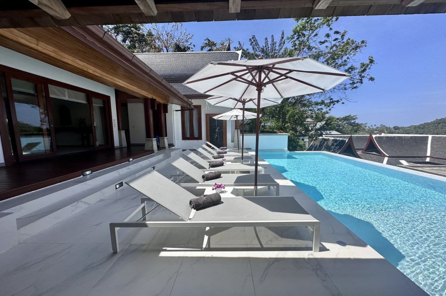 Luxurious 5 Bed 5 Bath Villa For Rent in the Baan Thai Surin Hill Estate | Baan View Talay | Sea View Zenith Villa-22