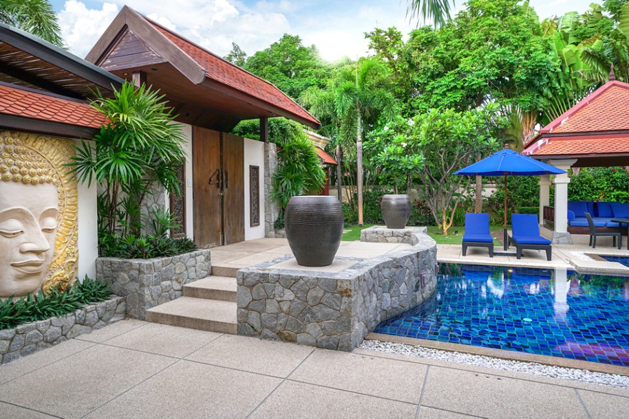 Sai Taan Villas // Renovated 5 bed 5 bath pool villa in top estate near Laguna Phuket-3