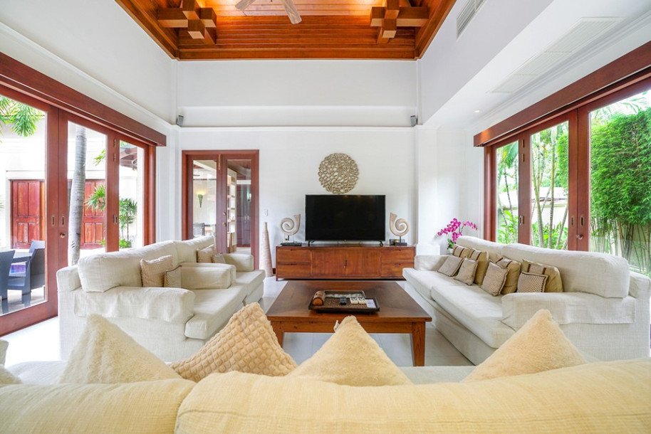 Sai Taan Villas // Renovated 5 bed 5 bath pool villa in top estate near Laguna Phuket-9