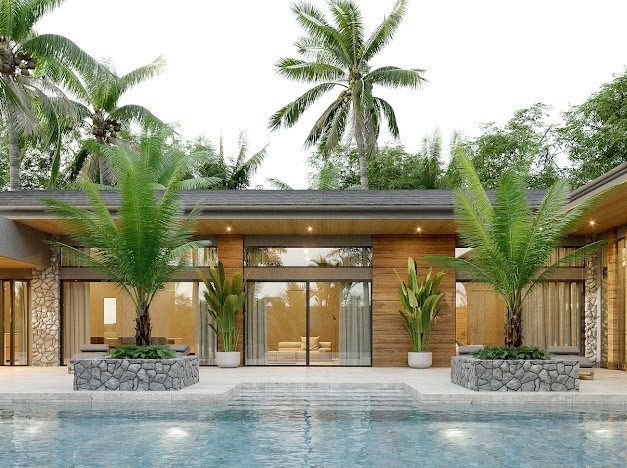 4 Bed 4 Bath Brand New Luxury Pool Villa in Premuim Nai Harn location, near beach and restaurants-9