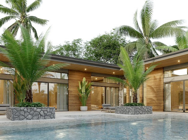 4 Bed 4 Bath Brand New Luxury Pool Villa in Premuim Nai Harn location, near beach and restaurants-6