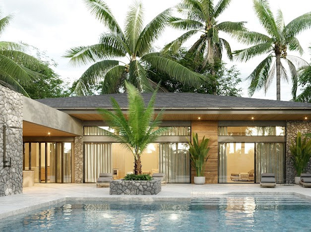 4 Bed 4 Bath Brand New Luxury Pool Villa in Premuim Nai Harn location, near beach and restaurants-4