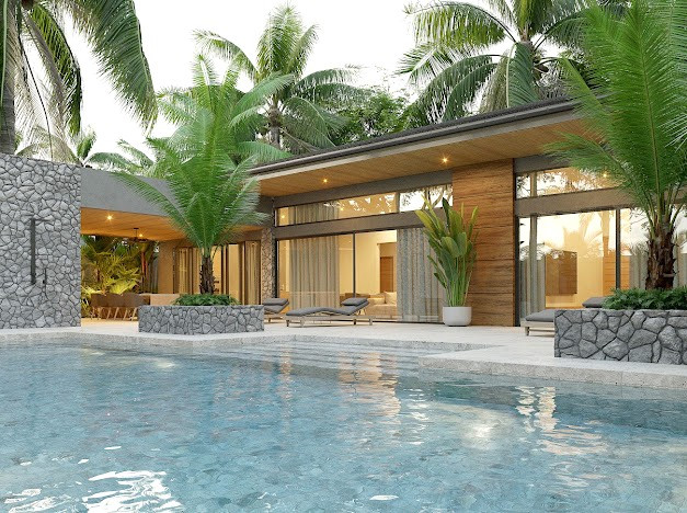 4 Bed 4 Bath Brand New Luxury Pool Villa in Premuim Nai Harn location, near beach and restaurants-1