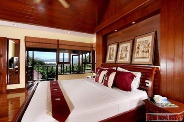 Three Bedroom Thai Style Villa with Views of Patong Bay for Sale-10