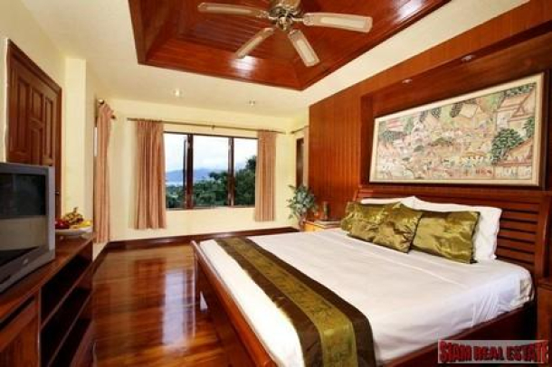 Three Bedroom Thai Style Villa with Views of Patong Bay for Sale-12