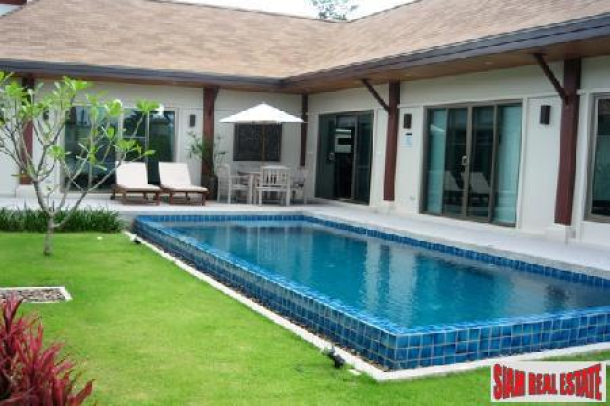 Excellent Value Three Bedroom Modern Pool Villa at for Sale at Nai Harn-1