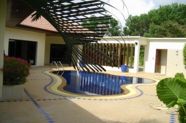 Stunning but Affordable Chalong House with a Swimming Pool for Rent-1