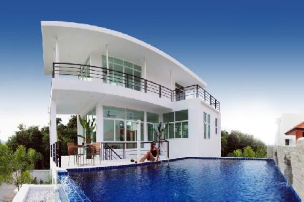 3 Bedroom House with a Pool & Sea Views,  for Sale in Nai Harn, Phuket-6