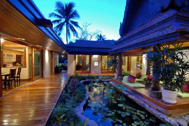 Baan Sarika - Luxury Beachfront 5 Bedroom Villa with Private Swimming Pool For Holiday Rent at Lamai, Koh Samui-2