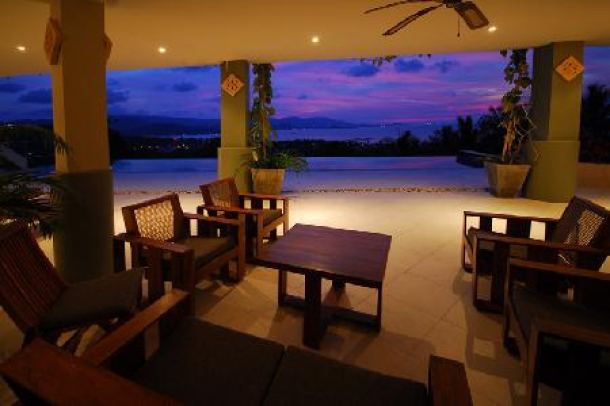 Large Luxury Family Villa Over Looking the Ocean, Choengmon, Koh Samui-6