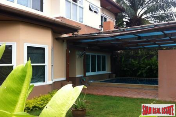 Unfurnished Three Bedroom House with a Covered External Swimming Pool For Sale at Chalong, Phuket-2