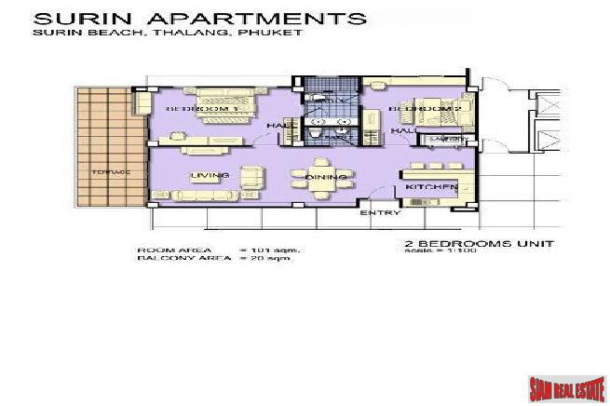 Surin Sabai Apartments | Spacious Two Bedroom Apartments Just 10 minutes walk to Surin Beach-8
