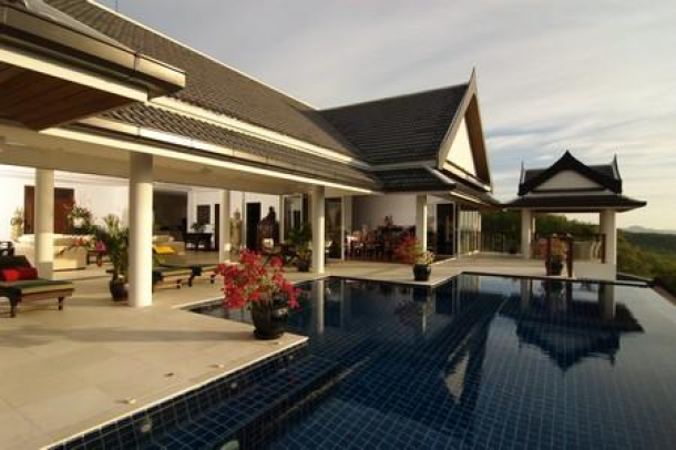 Luxury Four and Five Bedroom Villas with Dramatic Sea-Views and a Private Swimming Pool For Sale at Rawai-1