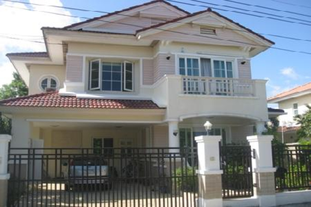 Three Bedroom Detached House on a Secure Estate with a Pool For Sale at Chalong-1
