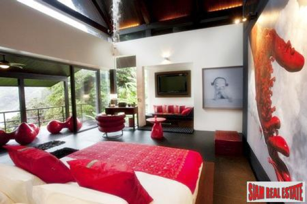 Luxury Modern Four Bedroom Pool Villa Overlooking the Ocean at Patong for Sale-11