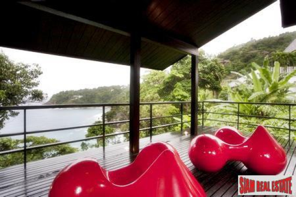 Luxury Modern Four Bedroom Pool Villa Overlooking the Ocean at Patong for Sale-13