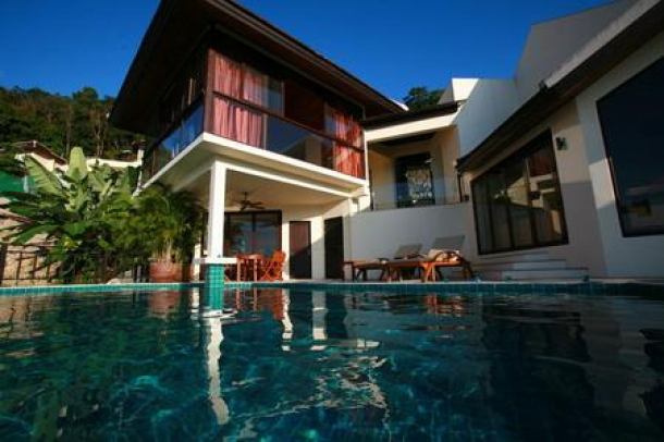 Luxury Modern Four Bedroom Pool Villa Overlooking the Ocean at Patong for Sale-1