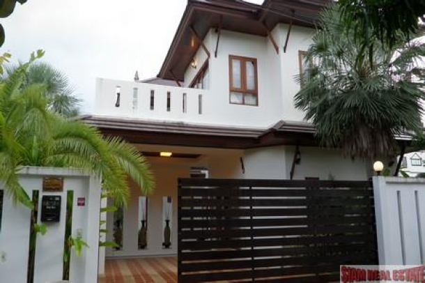 Large Two-Storey House with a Private Swimming Pool for Long Term Rental at Chalong-1