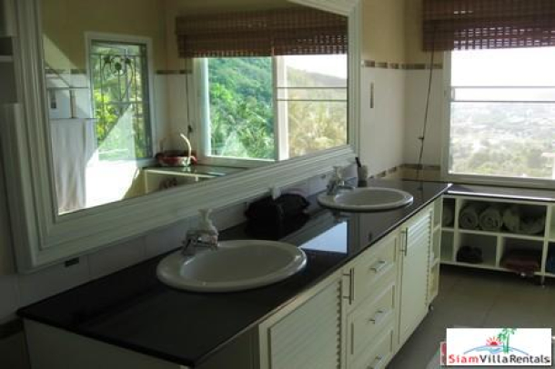 Three Bedroom Sea-View House with Communal Swimming Pool For Rent at Kata-14