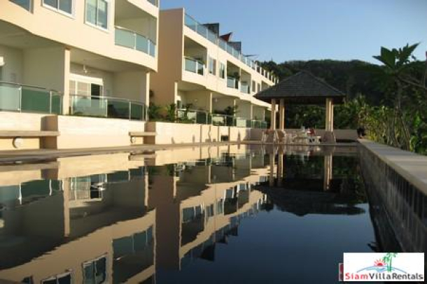 Three Bedroom Sea-View House with Communal Swimming Pool For Rent at Kata-15