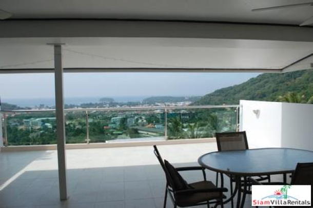 Three Bedroom Sea-View House with Communal Swimming Pool For Rent at Kata-4
