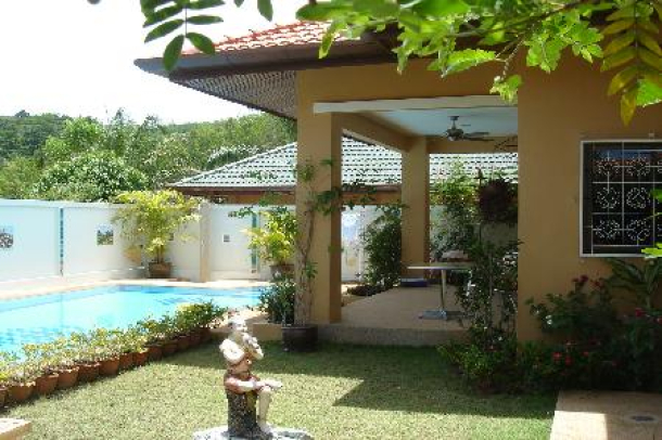 Nice Two Bedroom Pool Villa in a Private Location For Rent at Nai Harn-1