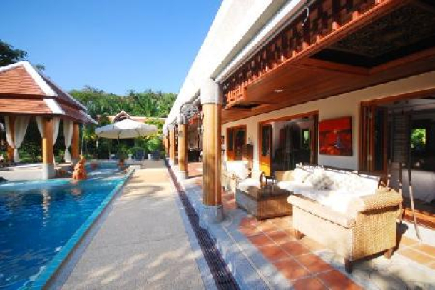 Seven Bedroom Mansion with Private Swimming Pool and Extensive Gardens at Nai Harn For Sale-3