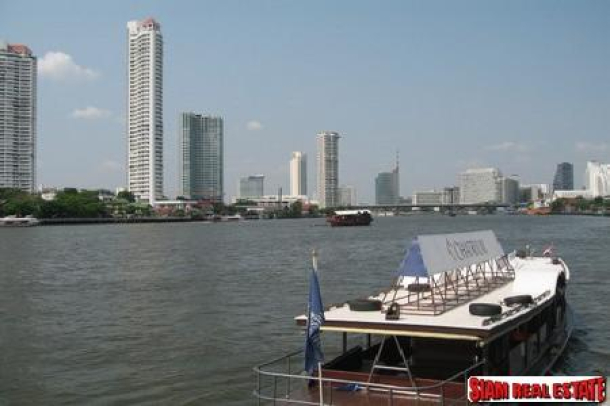 Gorgeous view of Chaophraya River and Shrewbury International School from 23rd floor, Two bedrooms, Two bathrooms Condo for Sale, Close to Chaophraya River, BTS (Saphan Taksin Station)-7