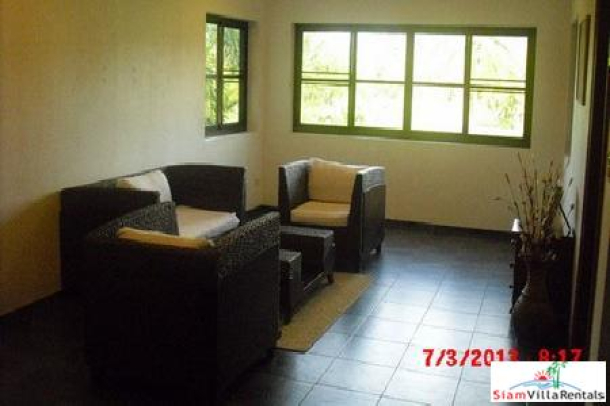 Semi-Detached Townhouse with Two Bedrooms For Rent at Chalong-10