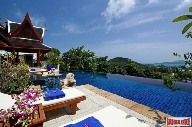 Modern Tropical Four to Six Bedroom House with Sea-Views For Sale at Surin-12