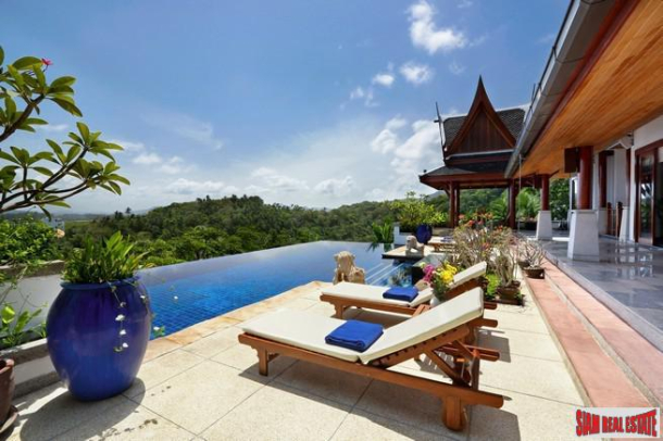 Modern Tropical Four to Six Bedroom House with Sea-Views For Sale at Surin-13