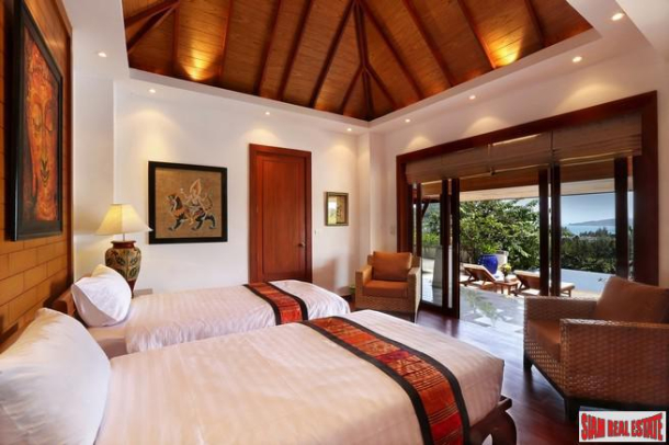 Modern Tropical Four to Six Bedroom House with Sea-Views For Sale at Surin-23