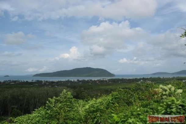 Three Rai one Ngan of Elevated Sea-View Land For Sale at Rawai-1