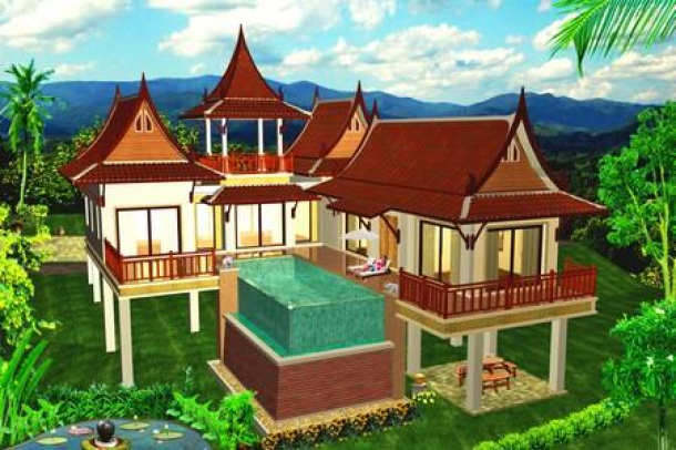 Two and Three Bedroom Balinese/Thai Villas with Sea-Views at Koh Lanta For Sale-2