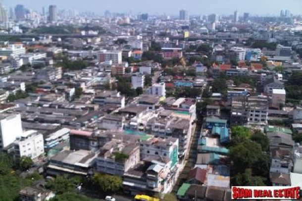Gorgeous view of Chaophraya River and Saphan Taksin view from 24th floor, Two bedrooms, Two bathrooms Condo for Sale, Close to Bangkok central pier, and Skytrain - Saphan Taksin Station-11